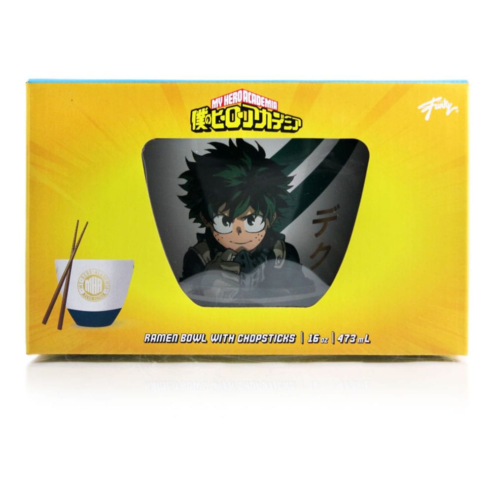 My Hero Academia Ramen Bowl with Chopsticks Izuku Midoriya 473 ml P045833