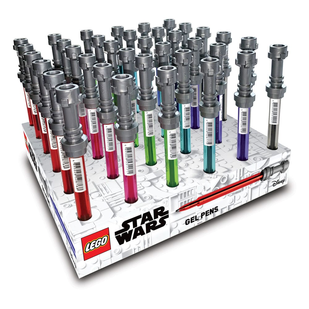LEGO Star Wars Gel Pens Lightsaber Display (36) P046125