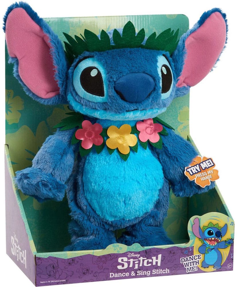 Lilo & Stitch Plush Figure with Dance and Sing Feature Stitch 38 cm P066554