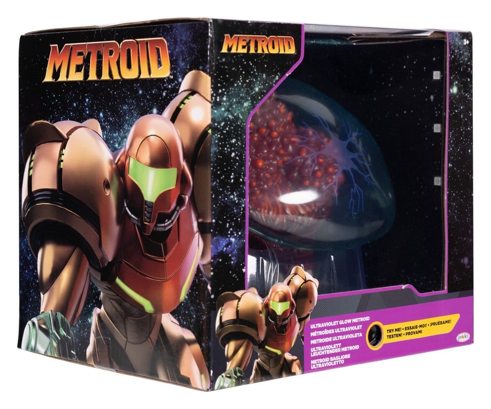 World of Nintendo Metroid Prime Actionfigure Metroid Ultraviolet Glow 15 cm P071293