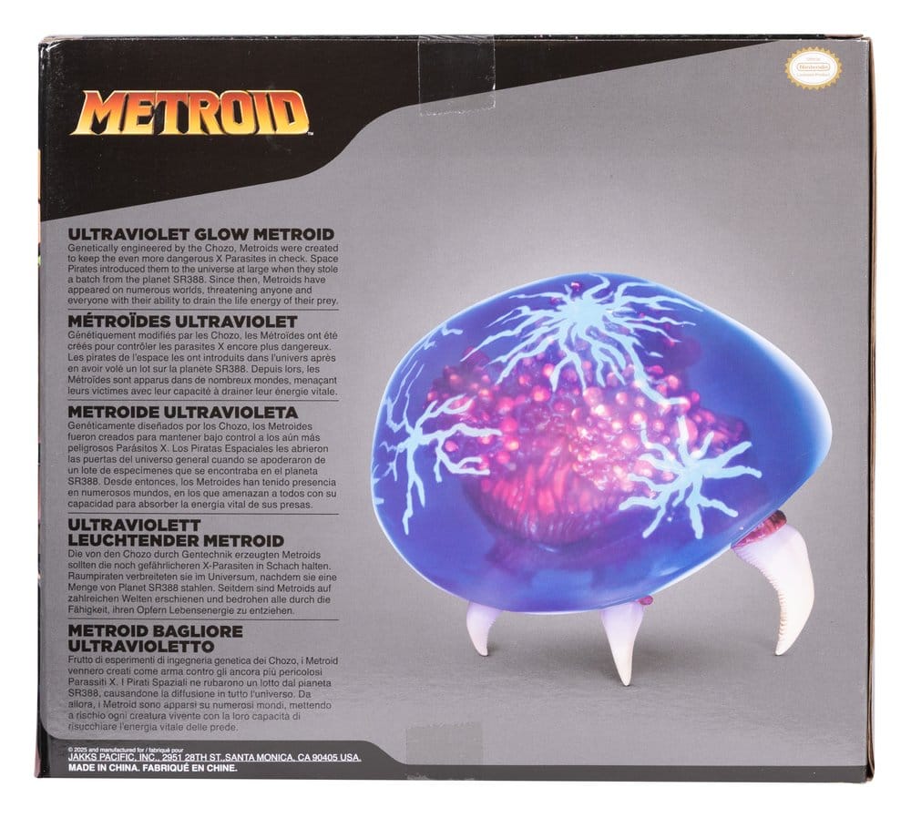 World of Nintendo Metroid Prime Actionfigure Metroid Ultraviolet Glow 15 cm P071293