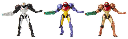 World of Nintendo Metroid Mini Figure 3-Pack Chozo Power Suits 6 cm P071294