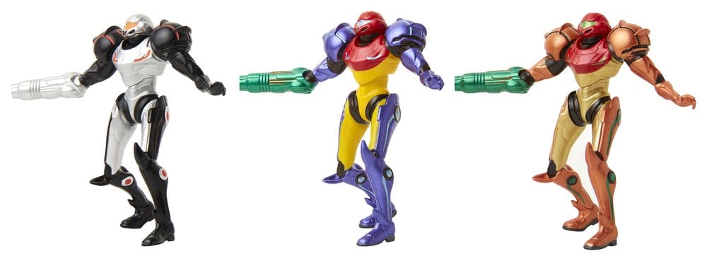 World of Nintendo Metroid Mini Figure 3-Pack Chozo Power Suits 6 cm P071294