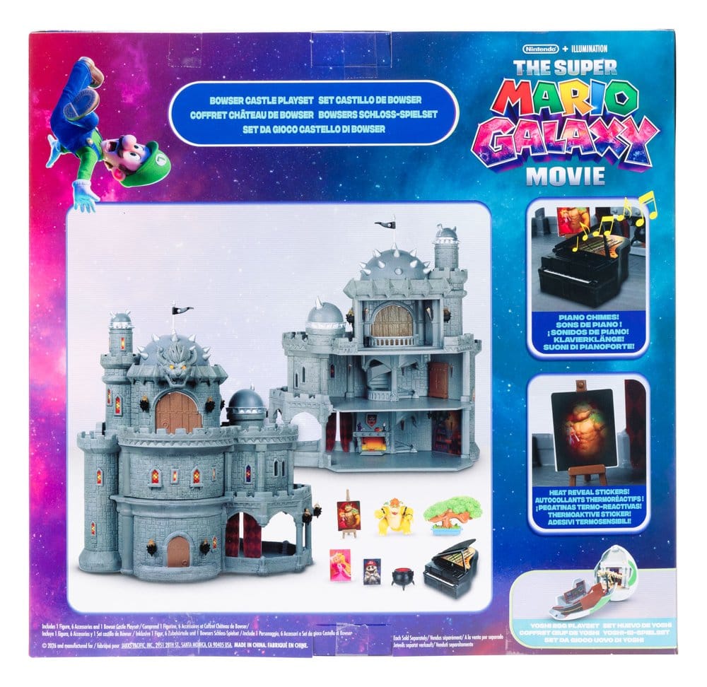 The Super Mario Galaxy Movie Deluxe Playset with 1 Mini Figure Bowser Castle P074129