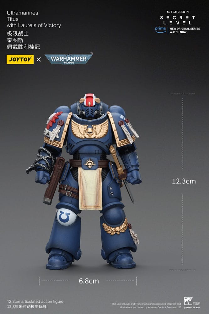 Warhammer 40,000 Action Figure Ultramarines Titus with Laurels of Victory 13 cm P069087