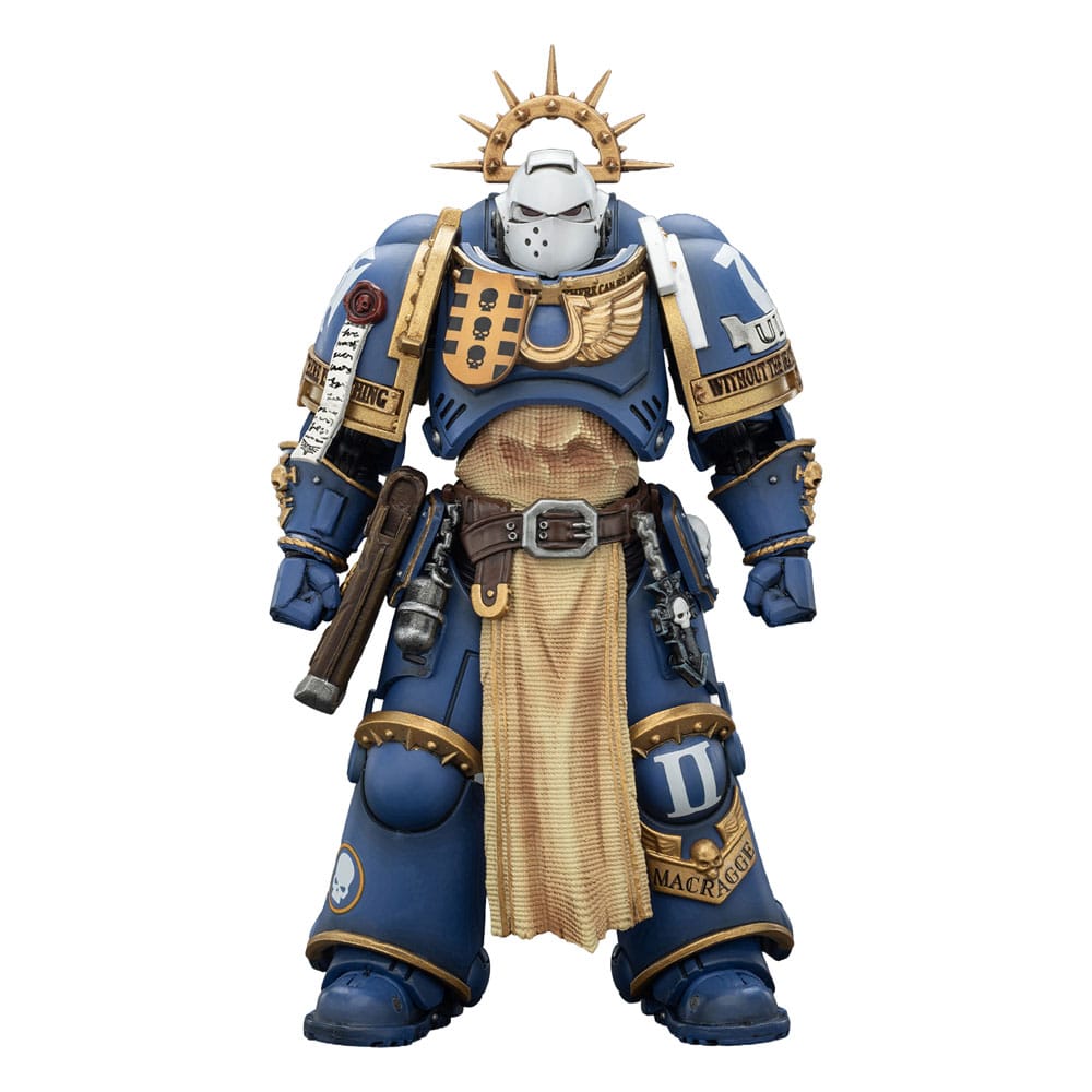 Warhammer 40,000 Action Figure Ultramarines Levantus with Power Sword, Stormshield and Bolt Pistol 13 cm P069089