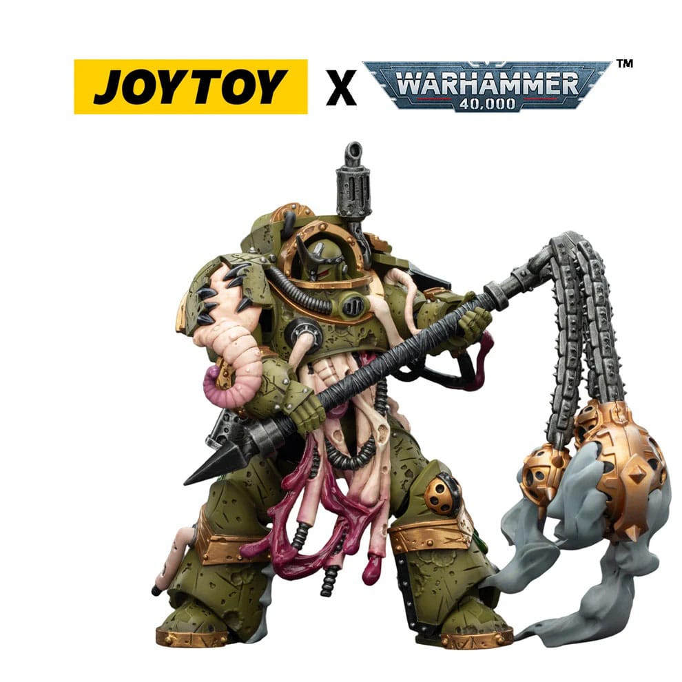 Warhammer 40,000 Action Figure Death Guard Blightlord Terminator 2 with Flail of Corruption 14 cm P069131