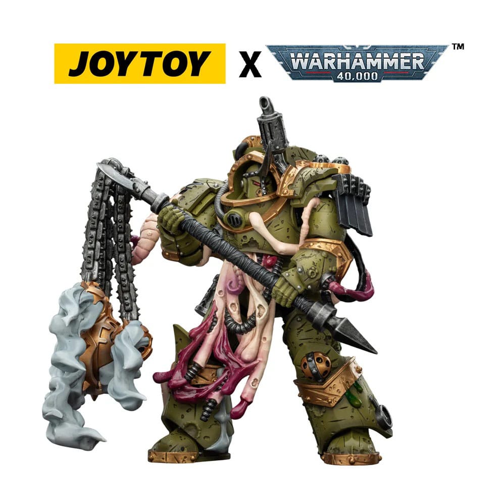 Warhammer 40,000 Action Figure Death Guard Blightlord Terminator 2 with Flail of Corruption 14 cm P069131