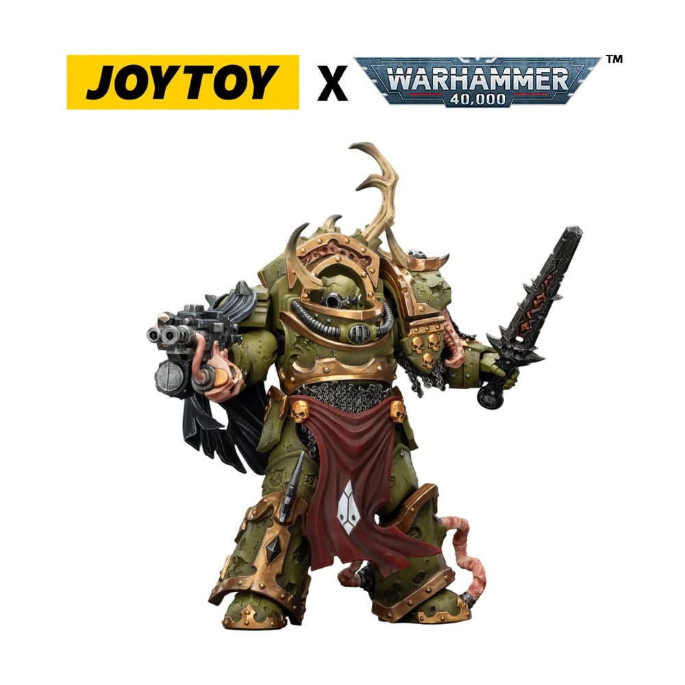 Warhammer 40,000 Action Figure Death Guard Blightlord Terminator 3 with Combi-bolter and Bubotic Blade 14 cm P069132