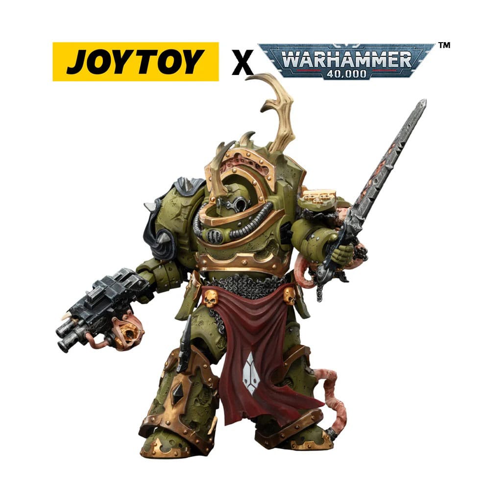 Warhammer 40,000 Action Figure Death Guard Blightlord Terminator 3 with Combi-bolter and Bubotic Blade 14 cm P069132