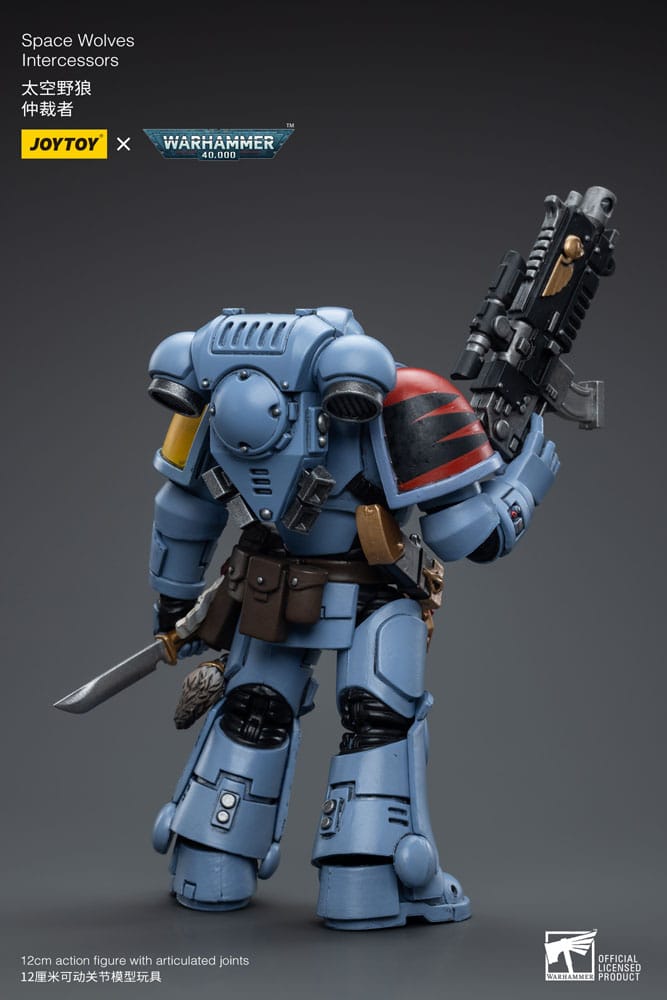 WARHAMMER 40K ACTION FIGURE 1/18 SPACE WOLVES INTERCESSORS 12 CM