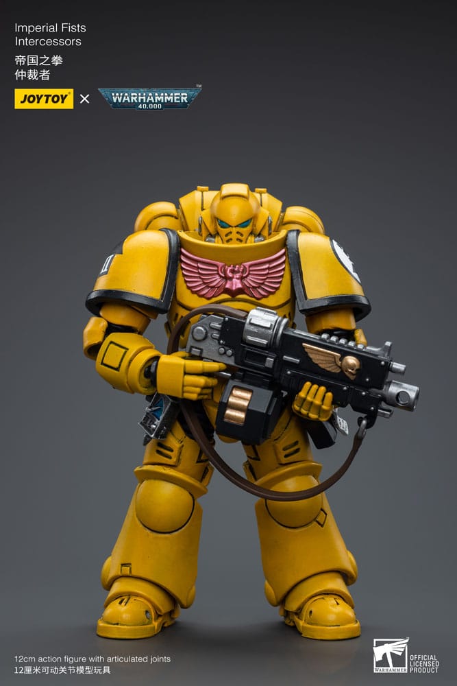 WARHAMMER 40K ACTION FIGURE 1/18 IMPERIAL FISTS INTERCESSORS 12 CM