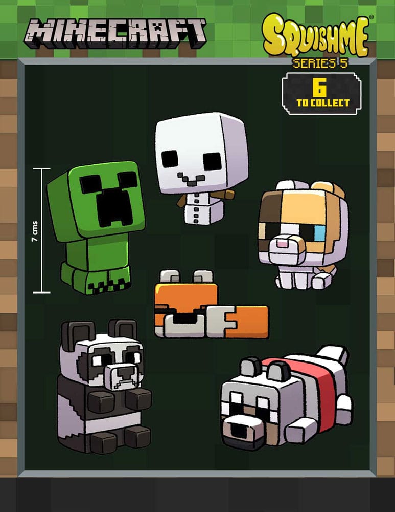 Minecraft Squishme Anti-Stress Figures 7 cm Series 5 Display (16) P046628