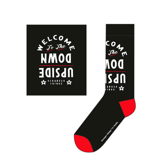 Stranger Things Socks Upside Down Small