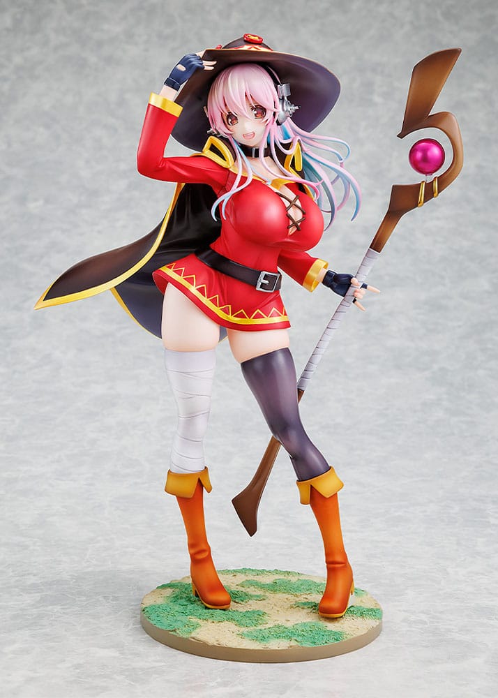 Super Sonico x Konosuba PVC Statue 1/7 Super Sonico Megumin collaboration Ver. 25 cm P046687