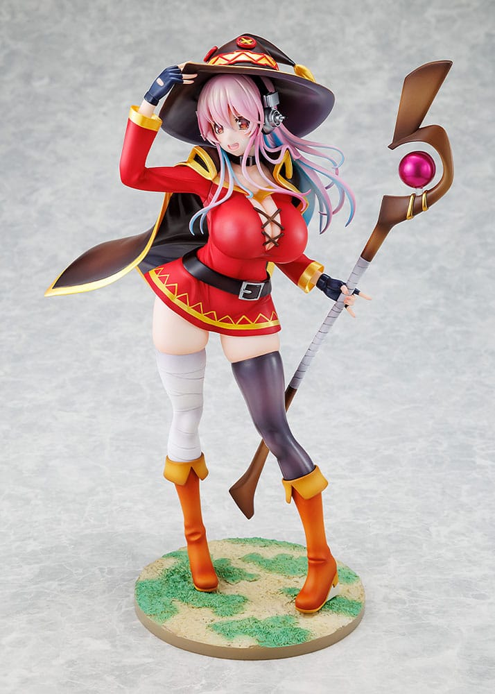 Super Sonico x Konosuba PVC Statue 1/7 Super Sonico Megumin collaboration Ver. 25 cm P046687