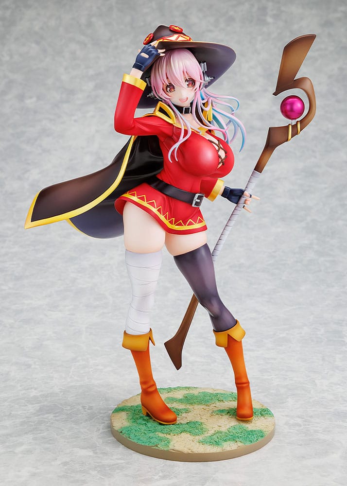 Super Sonico x Konosuba PVC Statue 1/7 Super Sonico Megumin collaboration Ver. 25 cm P046687