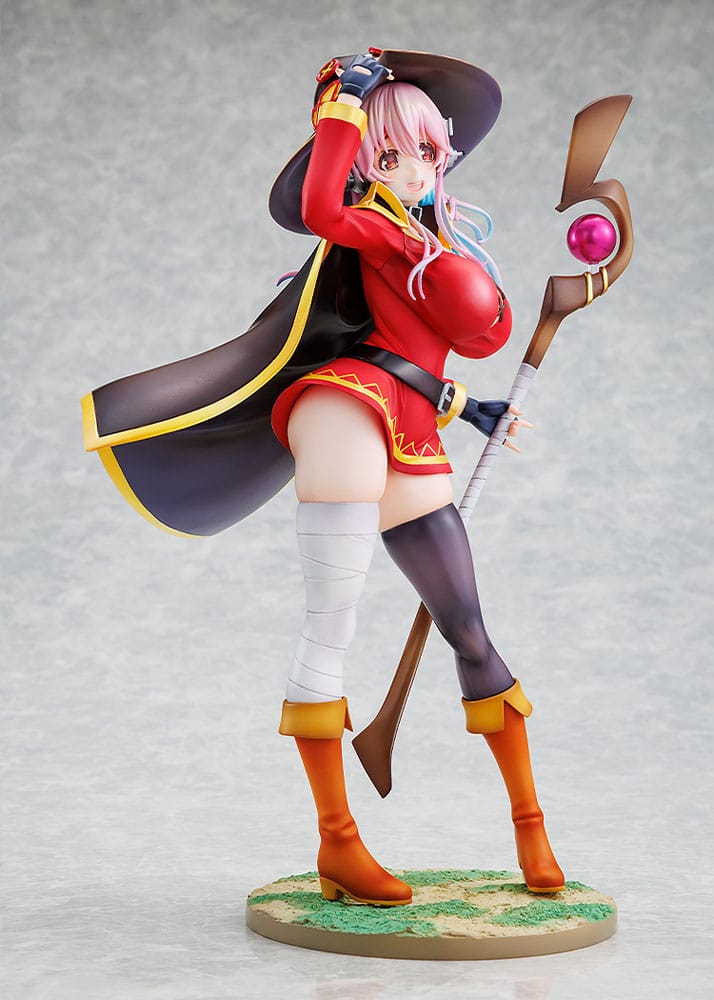 Super Sonico x Konosuba PVC Statue 1/7 Super Sonico Megumin collaboration Ver. 25 cm P046687