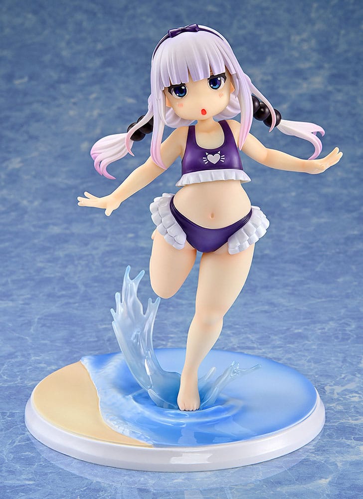 Miss Kobayashi's Dragon Maid PVC Statue 1/6 Kanna Kamui: Excited to Wear a Swimsuit at Home Ver. (Purple) 20 cm P066522