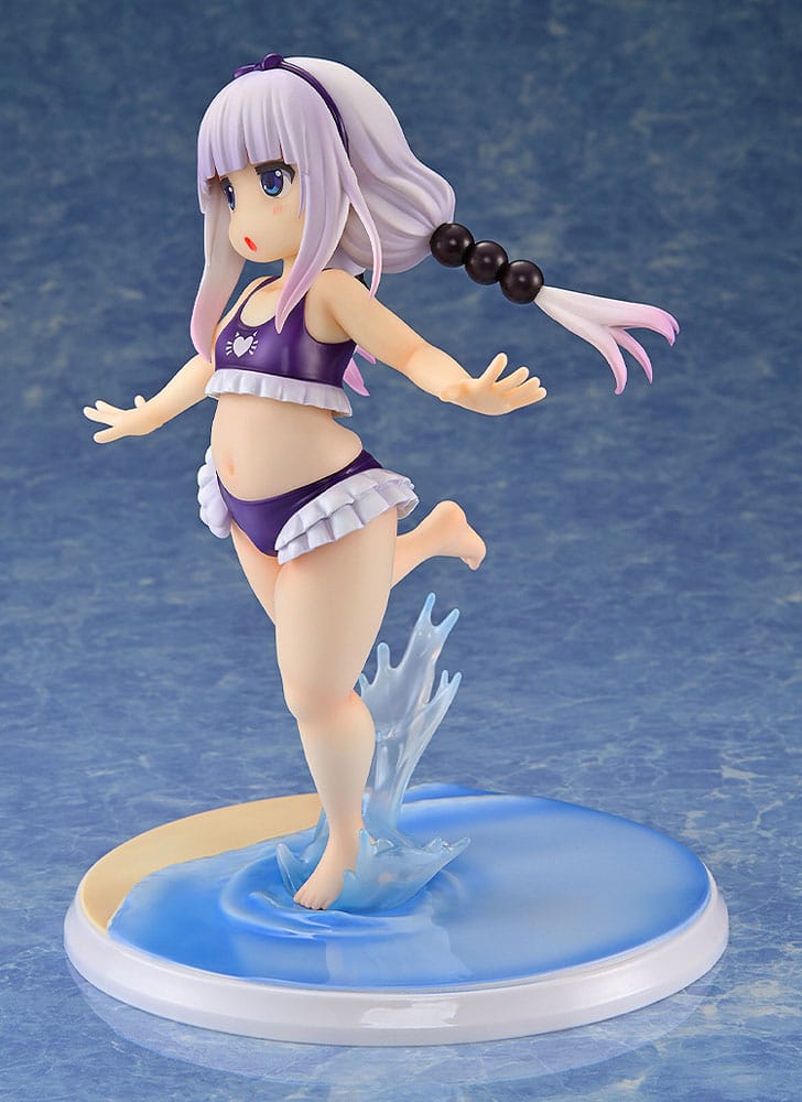 Miss Kobayashi's Dragon Maid PVC Statue 1/6 Kanna Kamui: Excited to Wear a Swimsuit at Home Ver. (Purple) 20 cm P066522