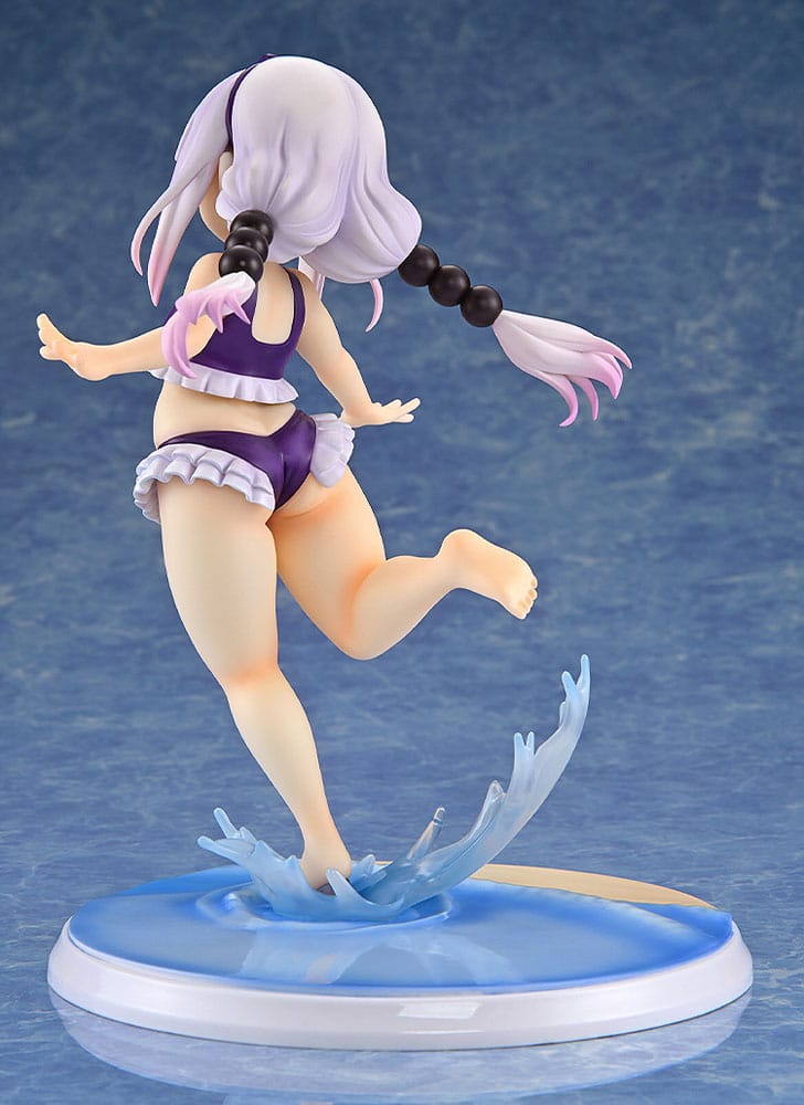 Miss Kobayashi's Dragon Maid PVC Statue 1/6 Kanna Kamui: Excited to Wear a Swimsuit at Home Ver. (Purple) 20 cm P066522