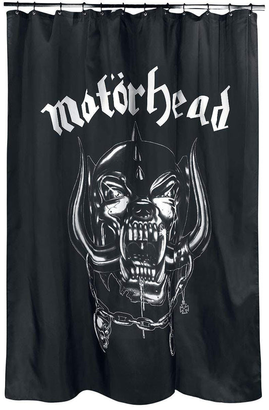 Motorhead Shower Curtain Warpig Logo