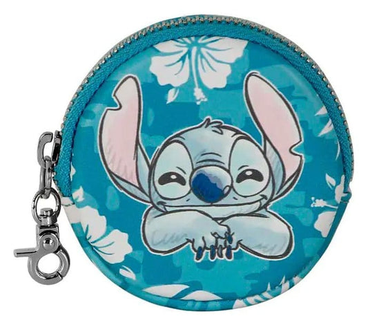 Lilo & Stitch Face-Cookie Coin Purse Aloha Blue P071344