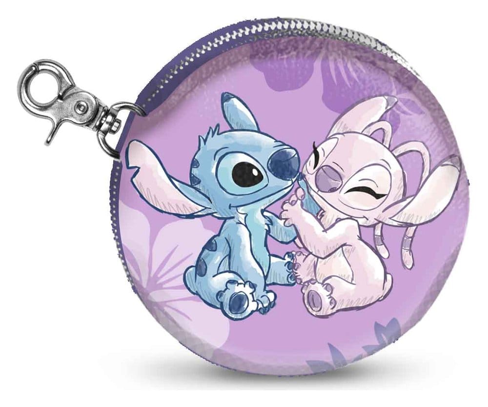Lilo & Stitch Face-Cookie Coin Purse Stitch & Angel Pink P071345