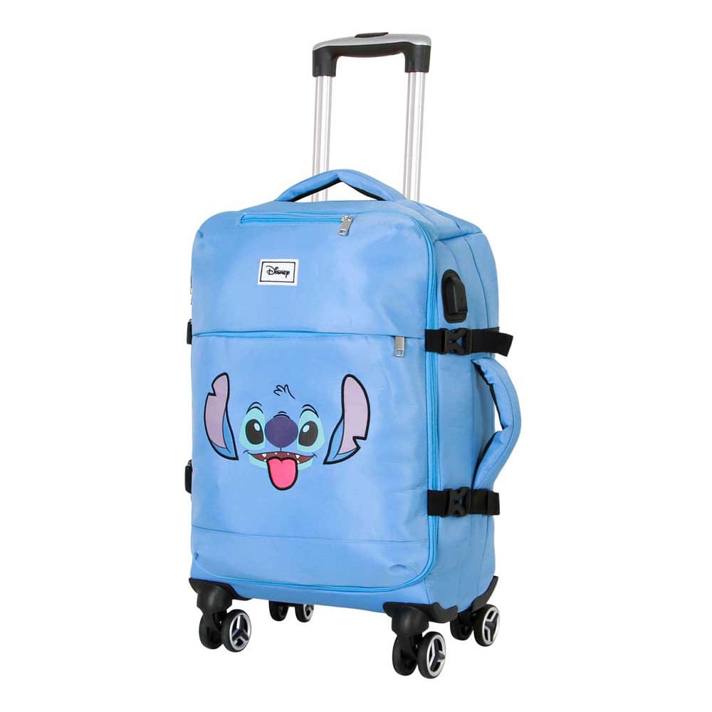 Lilo & Stitch 4-Wheel Cabin Suitcase Stitch Face Blue 55 cm P046943