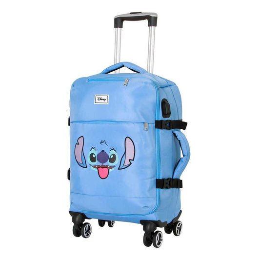 Lilo & Stitch 4-Wheel Cabin Suitcase Stitch Face Blue 55 cm P046943