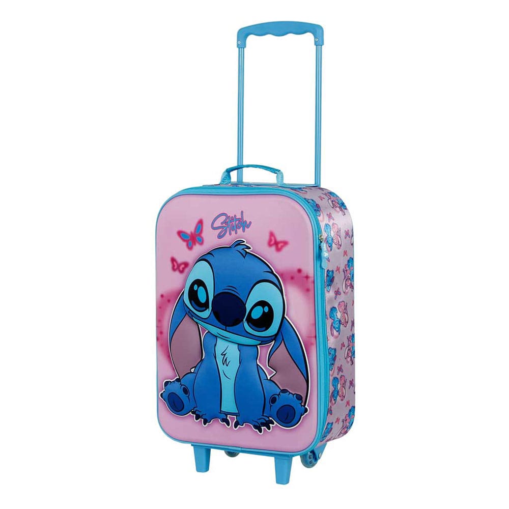 Lilo & Stitch Soft 3D Trolley Suitcase Stitch & Angel Pink 52 cm P046959