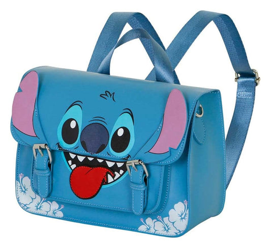 Lilo & Stitch Satchel Shoulder Bag Backpack Tongue Blue P071536