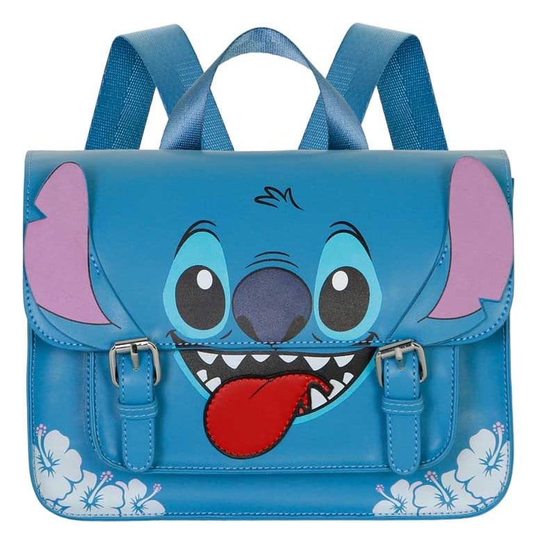 Lilo & Stitch Satchel Shoulder Bag Backpack Tongue Blue P071536
