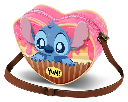 Lilo & Stitch Casual Heart Crossbody Bag Muffin Pink P071540