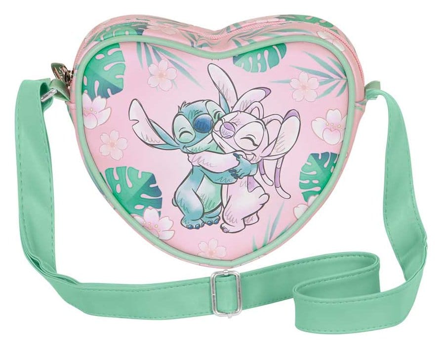 Lilo & Stitch Casual Heart Crossbody Bag Hug Pink P071543