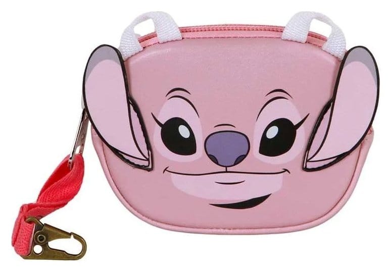 Lilo & Stitch Pill Coin Purse Angel Face Pink P071353