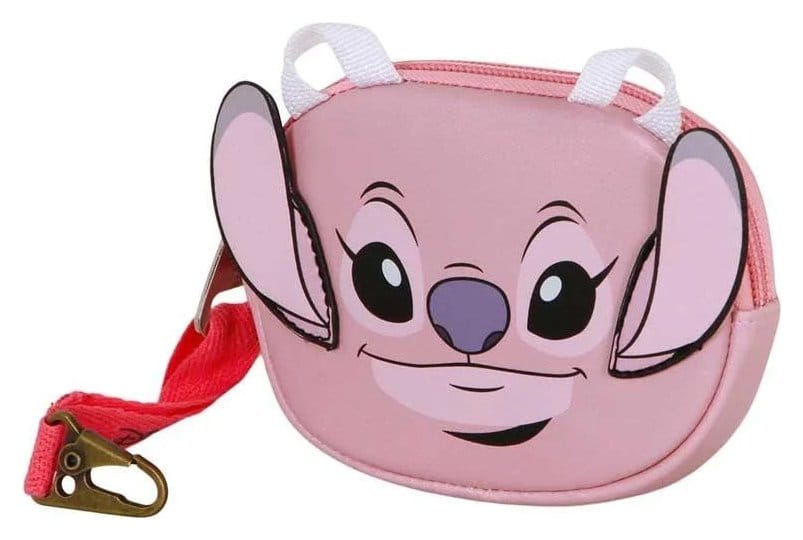Lilo & Stitch Pill Coin Purse Angel Face Pink P071353