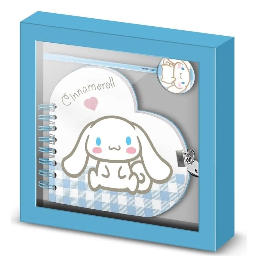 Sanrio Heart Diary & Pen Gift Set Cinnamoroll Vichy Multicolour P071546