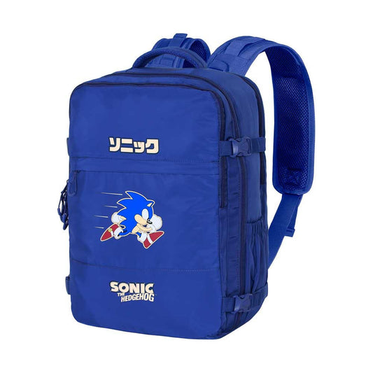 Sonic The Hedgehog Mercury Travel Backpack Sega Action Blue Large P066578