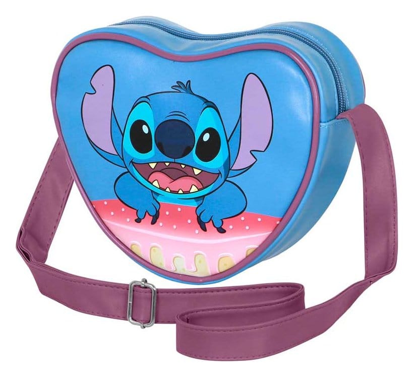 Lilo & Stitch Casual Heart Crossbody Bag Cake Blue P071558