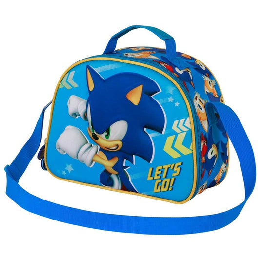 Sonic - The Hedgehog 3D Lunch Bag SEGA Go Blue P071569