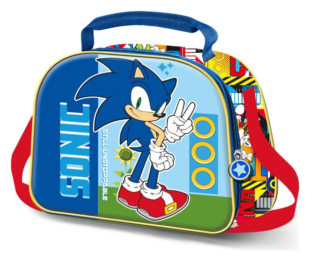 Sonic - The Hedgehog 3D Lunch Bag SEGA Unstoppable Blue P071570