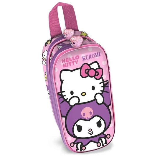 Sanrio 3D Double Pencil case Hello Kitty Playful Pink P071377