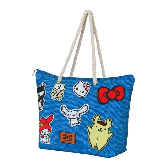 Sanrio Soleil Beach Bag Hello Kitty Stickers Blue P047062