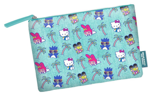Sanrio Soleil Toiletry Bag Hello Kitty Palms Turquoise P071431