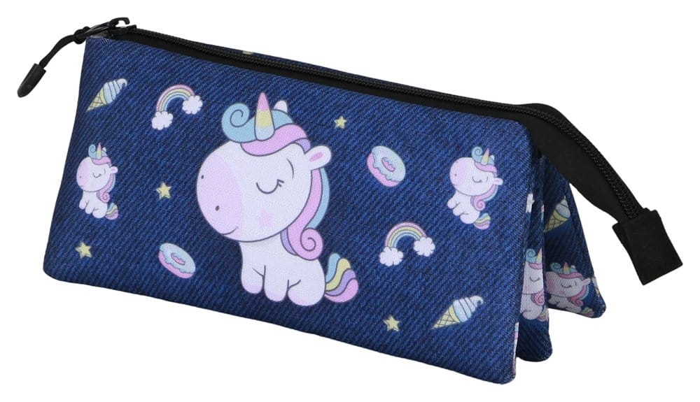 Oh My Pop! Triple Pencil case Sweety Dark Blue P071392