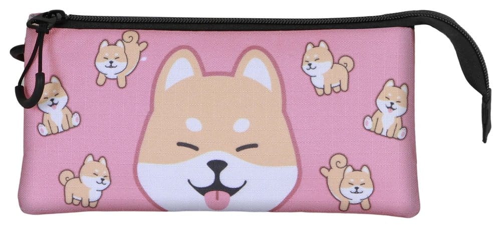 Oh My Pop! Triple Pencil case Shiba Pink P071393