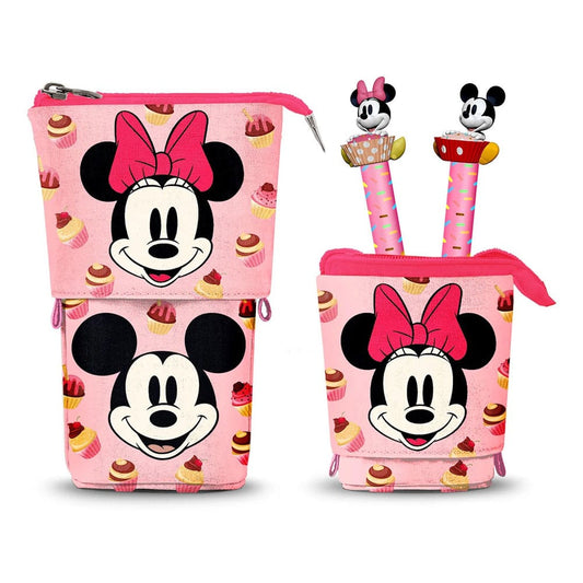 Minnie Pop Up Pencil Case with 2 Erasable Gel Pens P066052