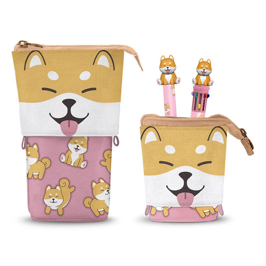 Oh My Pop! Pop Up Pencil with Multicoloured ball pen & Erasable Gel Pen Shiba P047091