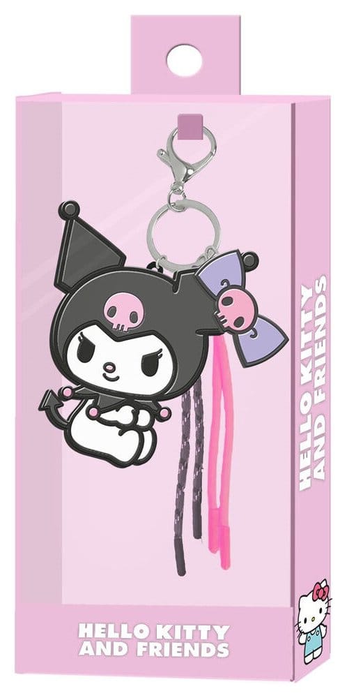 Sanrio Charm Keyring Kuromi Face P074529